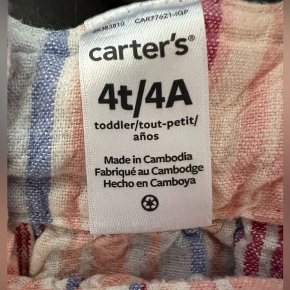 3 tops 4T girl sleeveless & shortsleeve 3 diff styles polka dot striped & floral - Picture 5 of 9